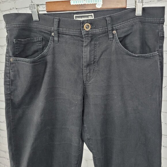 Travis Mathew Black Denim Cotton Blend Straight Leg Stretch Jeans 34 (34x32) - Picture 5 of 14
